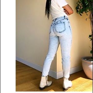 Free People CRVY Stella Skinny Jeans Acid Wash